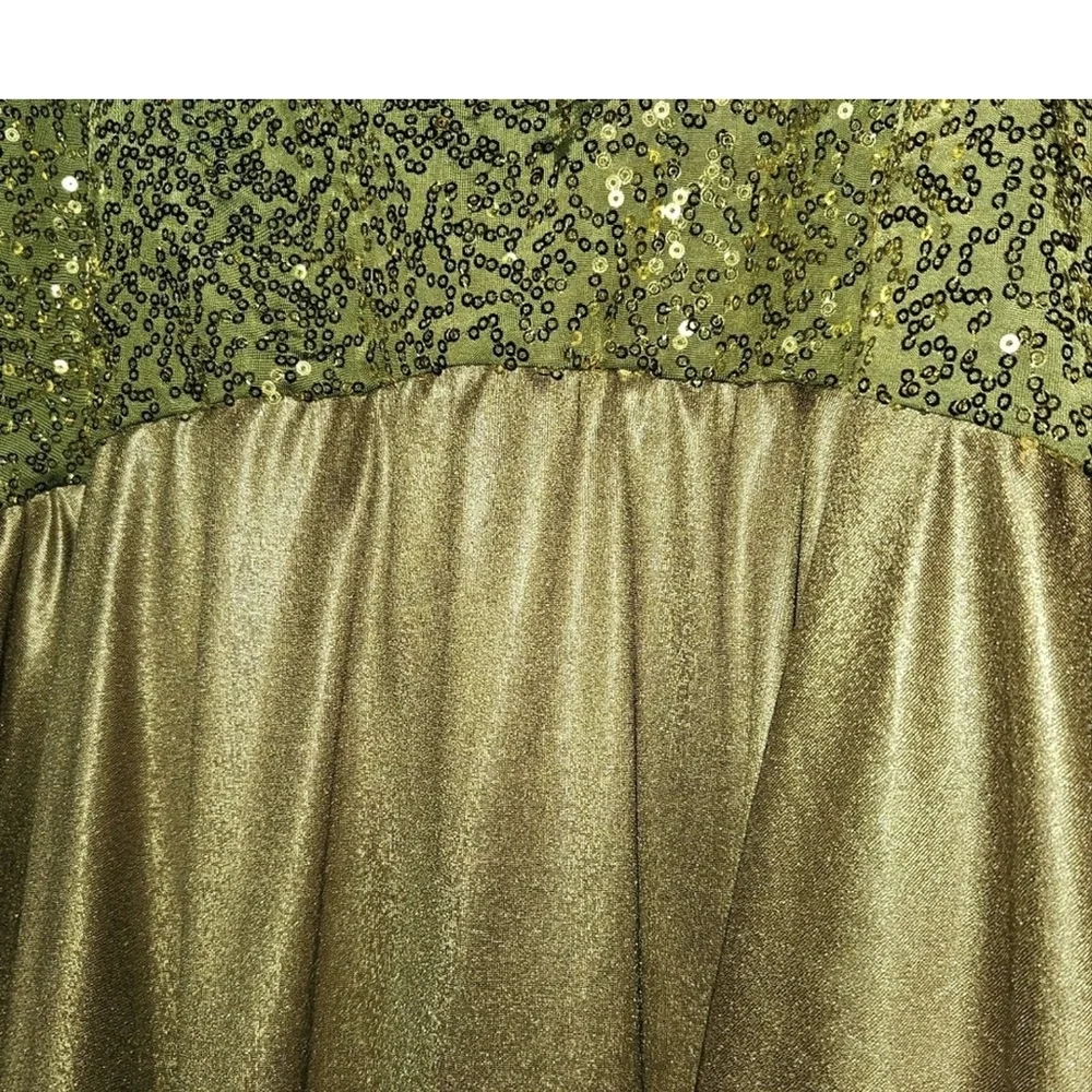 Contemporary Dance Costume, Large Adult, Green, A Wish Come True